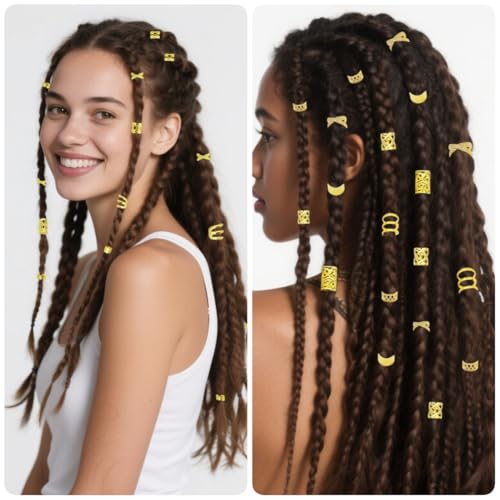 120 piezas de joyería para el cabello en tonos dorados miniatura 5