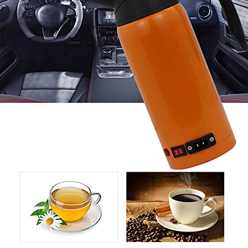Tetera Eléctrica para Auto 12-24V 800ml Acero Inoxidable miniatura 3