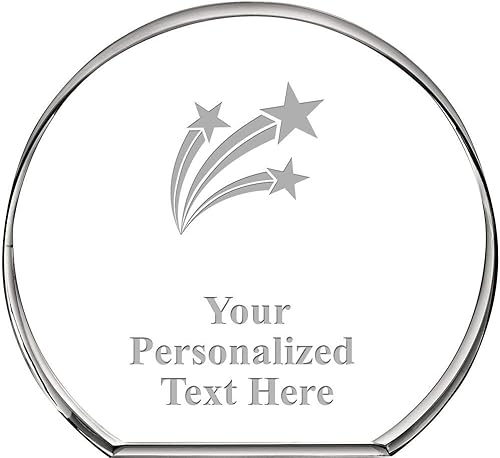 Tres estrellas fugaces que colocan el pisapapapeles del círculo, regalo grabado de encargo