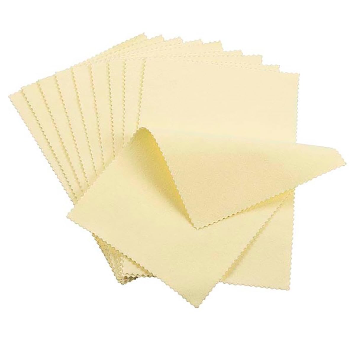 MELARQT Sunshine Silber-Poliertuch für Sterlingsilber, Gold, Messing und Kupfer, 10 Stück