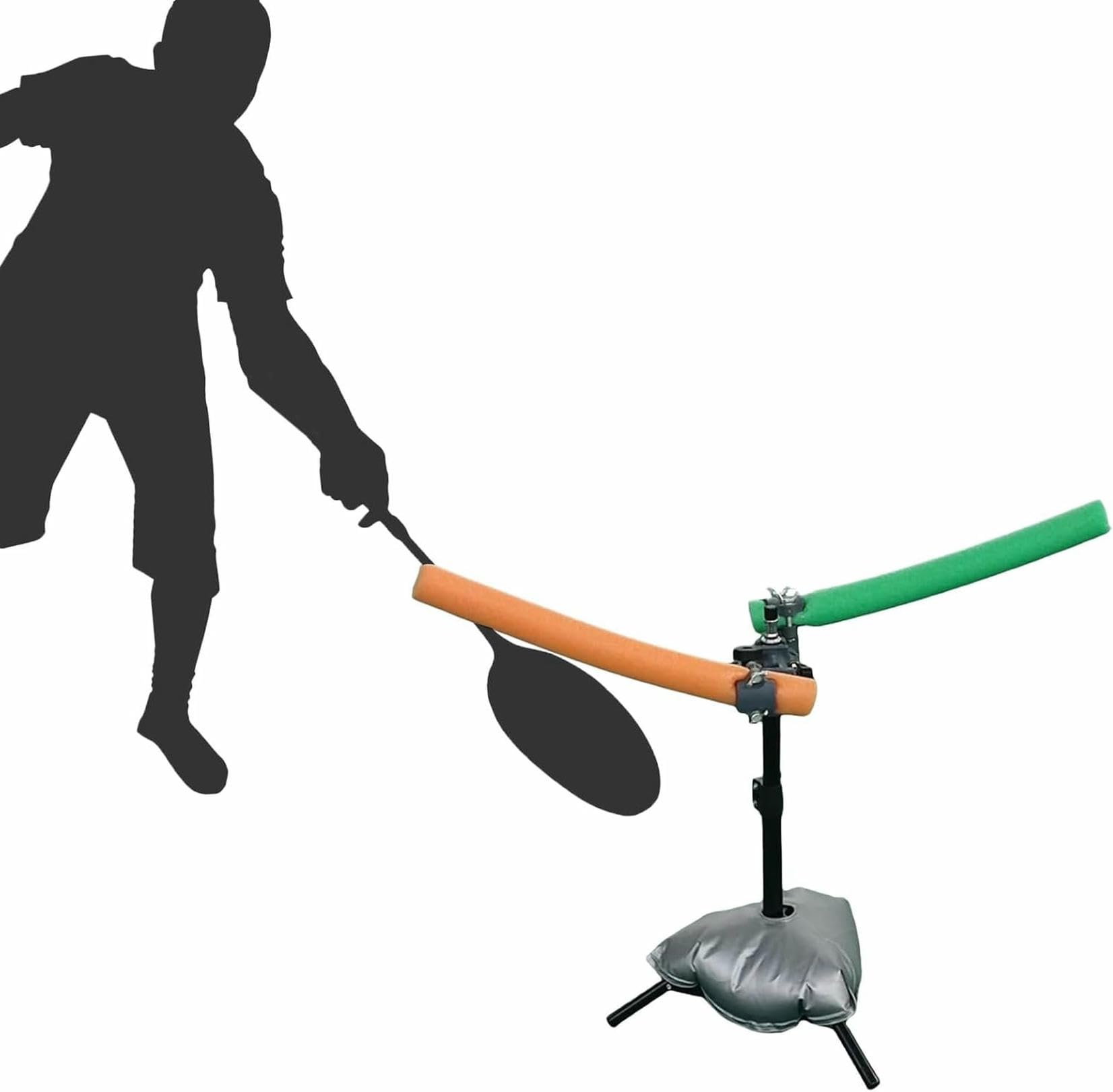 Kit de entrenamiento de bádminton para práctica individual o dúo, equipo de autoaprendizaje para entrenamiento escolar y de corte, perfecto para mejorar habilidades y fitness