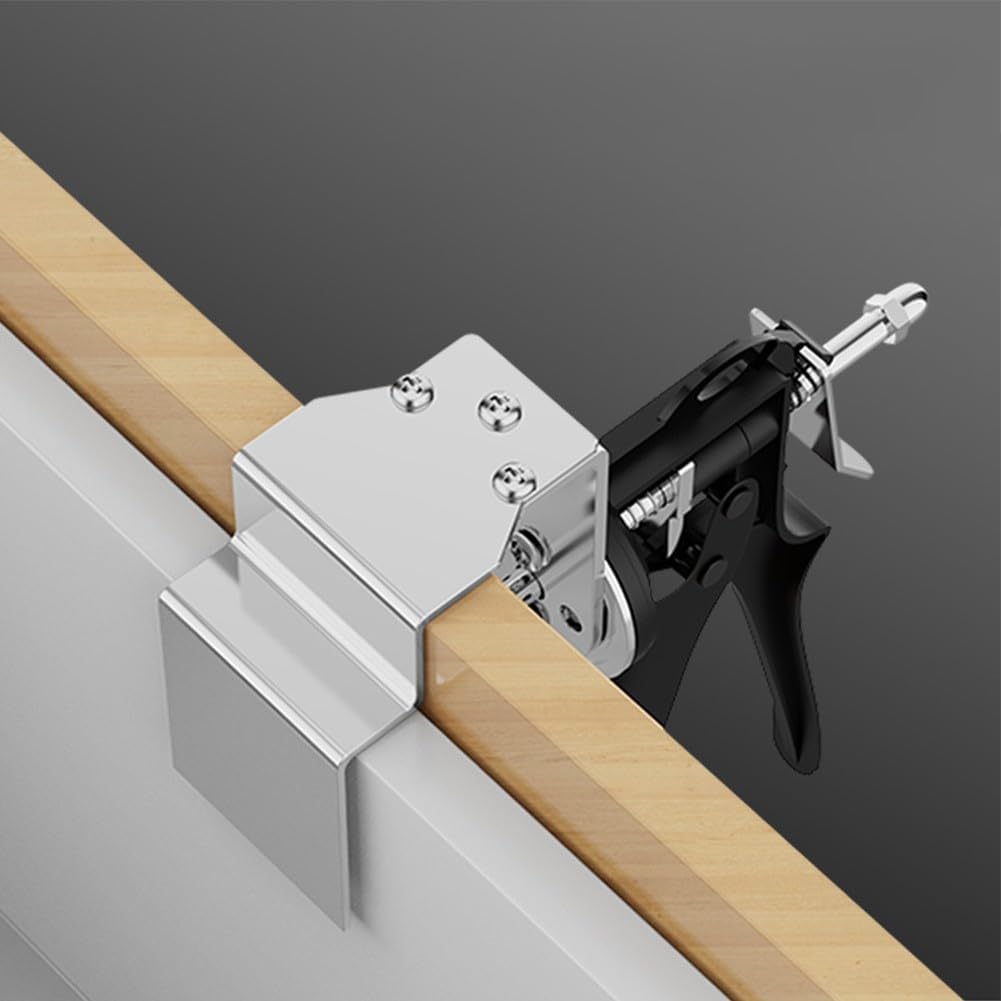 Push-Type Quick Drawer Clamp Cabinets & Wardrobes – L-Shaped and Bow-Shaped Dual, Steel & Aluminum Alloy, 200 x 210 x 50 mm, Fits 15–50 mm Wood Thickness