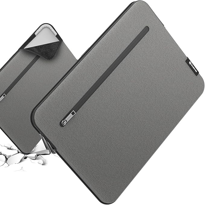 Image of Smatree SlimPro Laptop Case for 16 inch ASUS ExpertBook B3 B3604 | Compatible for 15.6 inch ASUS TUF Gaming F15 /A15, for TUF Gaming A15 2021, Case with Accessory Pocket, Light Grey(S601LG)
