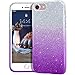 MATEPROX iPhone 8 case,iPhone 7 Glitter Bling Sparkle Cute Girls Women Protective Case for 4.7" iPhone 7/8 (Gradient Purple)