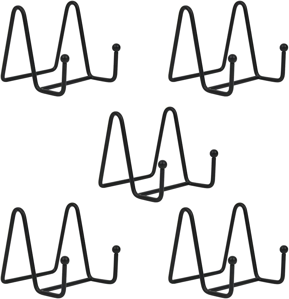 TIMESETL 5 Pack Plate Stands for Display, 3 Inch Plate
