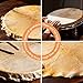 Emptty 19.69 Inch Drum Head Skin, Bongo Drum Head, Beige Goat Skin Round Drums Head for Bongo Drum Parts Beige