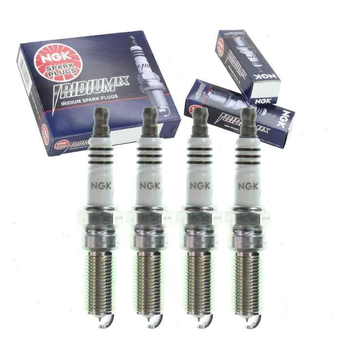 4 pc NGK Iridium IX Spark Plugs compatible with Ford Fusion 2.0L L4 2013-2018