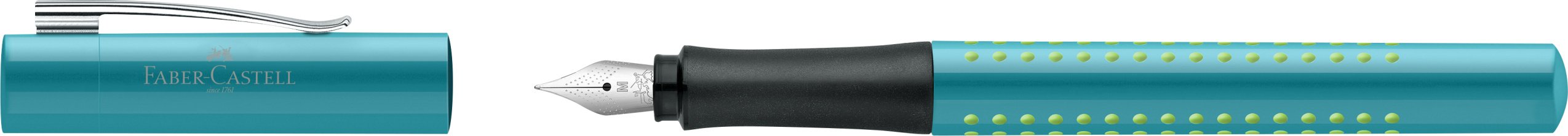 a！！ Faber-Castell 140916 Grip 2010 M Fountain Pen - Turquoise : Amazon