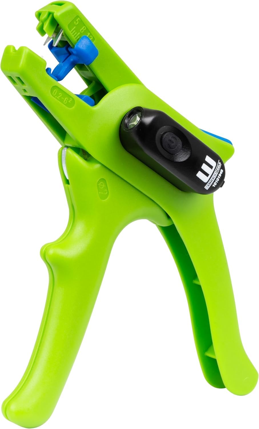 WEICON Pinza spelafili n. 5 Green Line LED, spelafili di precisione da 0,2 a 6 mm², LED con 3 livelli di luminosità, per aree di lavoro scure