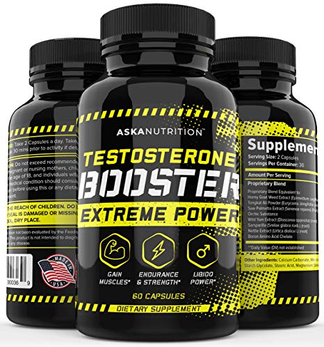 Testosterone Booster for Men - Testboost with Horny Goat Weed & Tongkat Ali - Muscle Builder - Test Boost Male Enhancing Pills Erection Growth - Male Enlargement Test Booster - Energy, Libido Booster