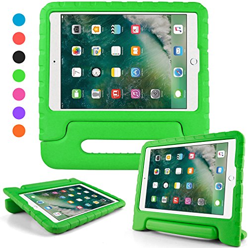 iPad 2018 ケース アイパッド 2017 9.7 ipad air2 ipad air ケース キッズ 超軽量 耐衝撃 スタンド ハンドル付き EVA 保護 新型 Apple iPad 9.7 2017 カバー (グリーン)