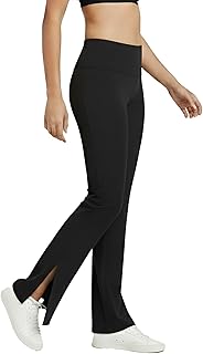 Rock Paper Scissors Premium Flare Gym Pants with Side Slit |High Waist Stretchable Flared Leggings Gym wear/Active Wear Ti Price In India