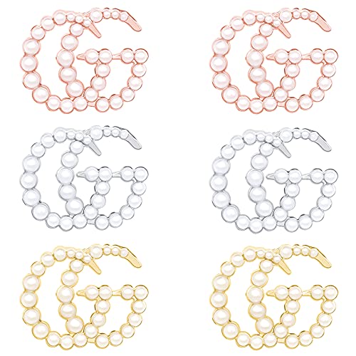 Large initial g earrings for women - sterling silver stud earring…