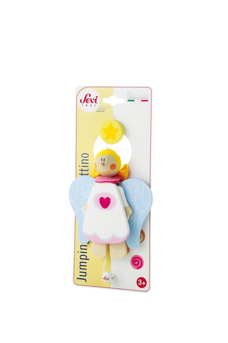Trudi 82658 - Hampelmann Schutzengel Mädchen -14 cm -Hampelmänner