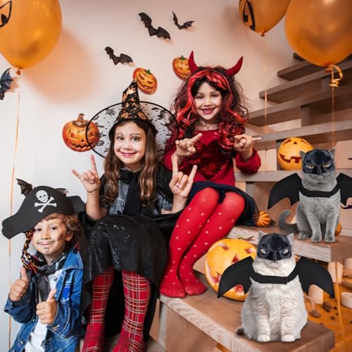 Halloween-Cats-Costumes-Wings-Mask-Kittens-Only-Cat-Bat-Masks-Small-Pet-Costume-Decoration-Clothes-Accessories-Pets-Harness-Supplies-Cute-Outfit-Apparel-Black-Funny-Cosplay-Outfits-for-Party