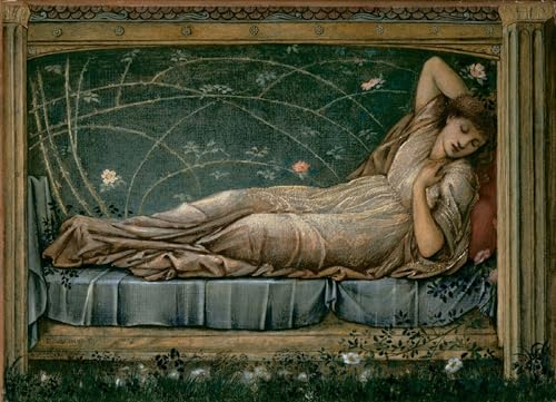 La Bella Addormentata Burne Jones Peinture Poster Décoratif Graffiti Art Mural 60x90cm