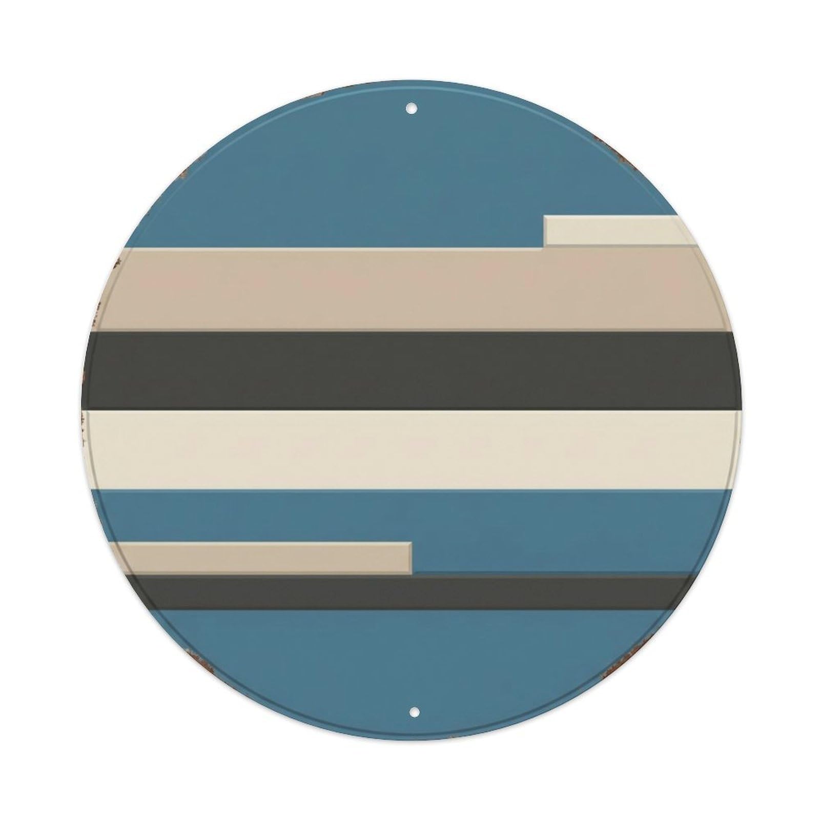 Galway Geometric Bay Travel Metal Tin Sign Plaque Wall Decor for Cafe, Club Bar, Office, Home Garden Round Metal Poster 8x8Inch