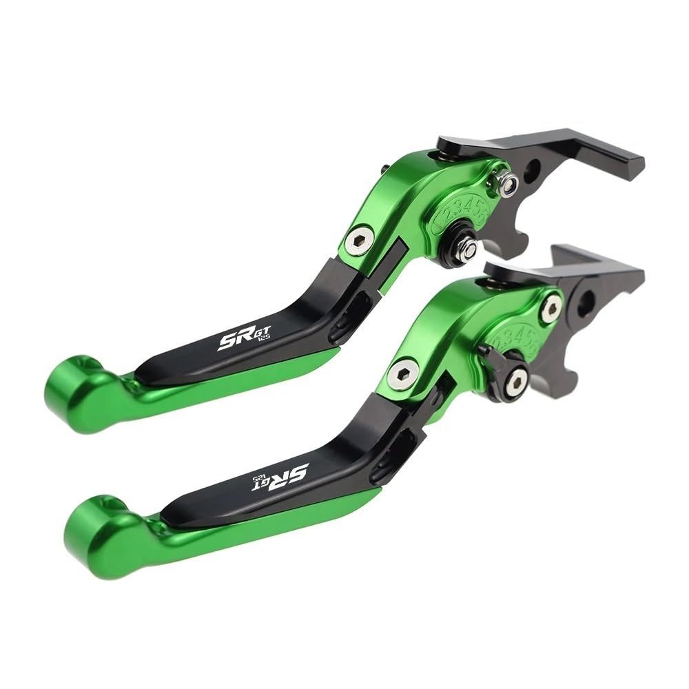 BEQLXTA Brake Clutch Adjustable Lever​ for SR GT125 2022 Clutch Levers for GT 125 2021-2023 Folding Extendable Brake Handles Street Grips Handle and Ends Handlebar Grip(Color F)