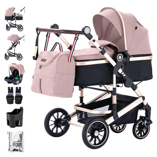 Daliya® NEOMOVE 3in1 Kinderwagen, Buggy & i-Size Babyschale | Alu-Rahmen |...