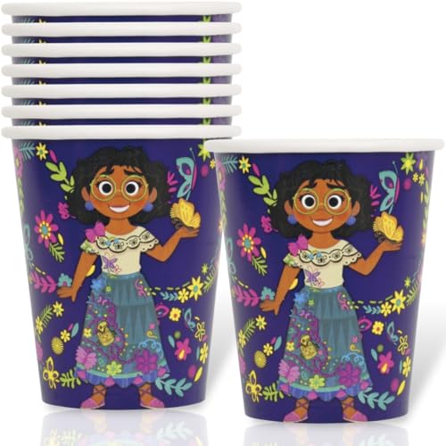 Unique Encanto Birthday Party 9oz Paper Cups - 8 per Pack