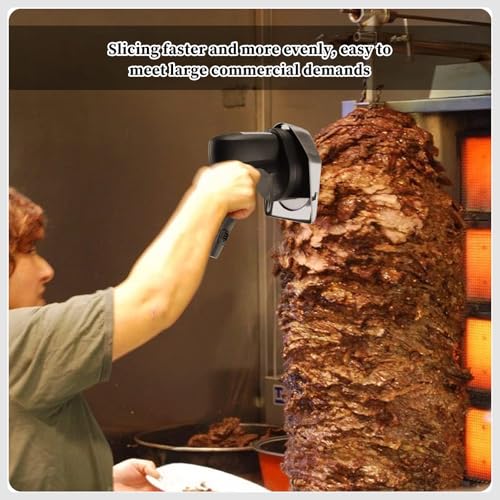 Cortadora eléctrica inalámbrica para kebab 60KG/H miniatura 4
