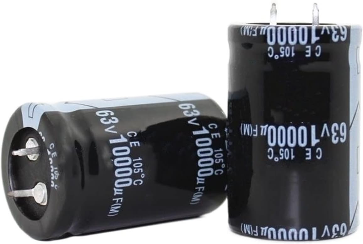 アルミニウムラジアル電解コンデンサ低ESR緑100UF 63V 105摂氏寿命3000H 8 X 12 Mm高リップル電流、低インピーダンス100pcs  電子アクセサリー 10 ピース/ロット 10000uF 63V ラジアル電解コンデンサ 30x50MM エネルギー貯蔵素子