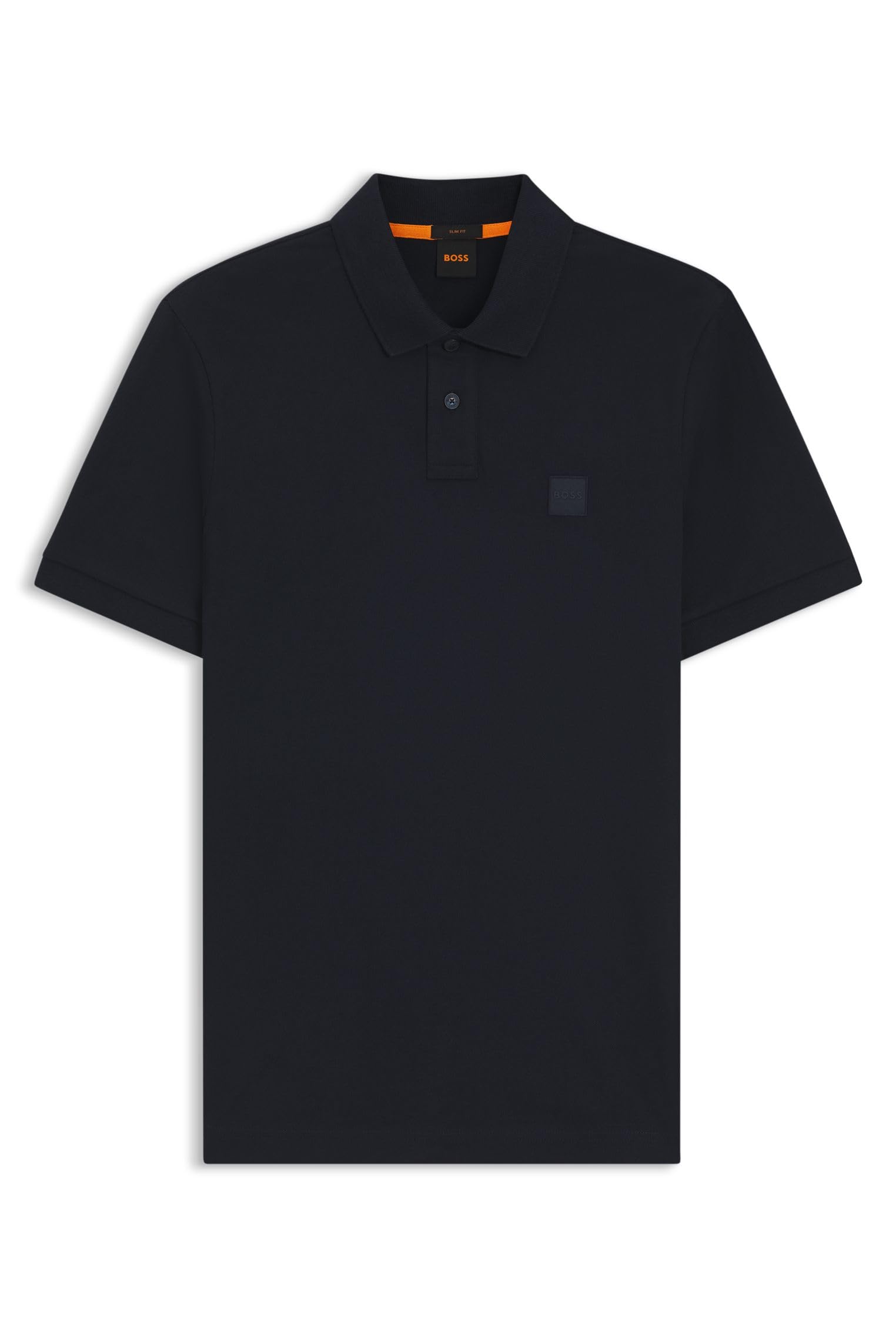BOSS Mens Passenger Stretch-Cotton Slim-fit Polo Shirt with Logo Patch
