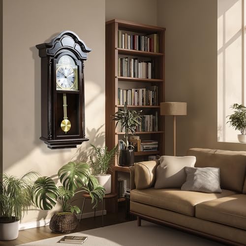 AYRELY 36-inch Grandfather-Style Chiming Wall Clock