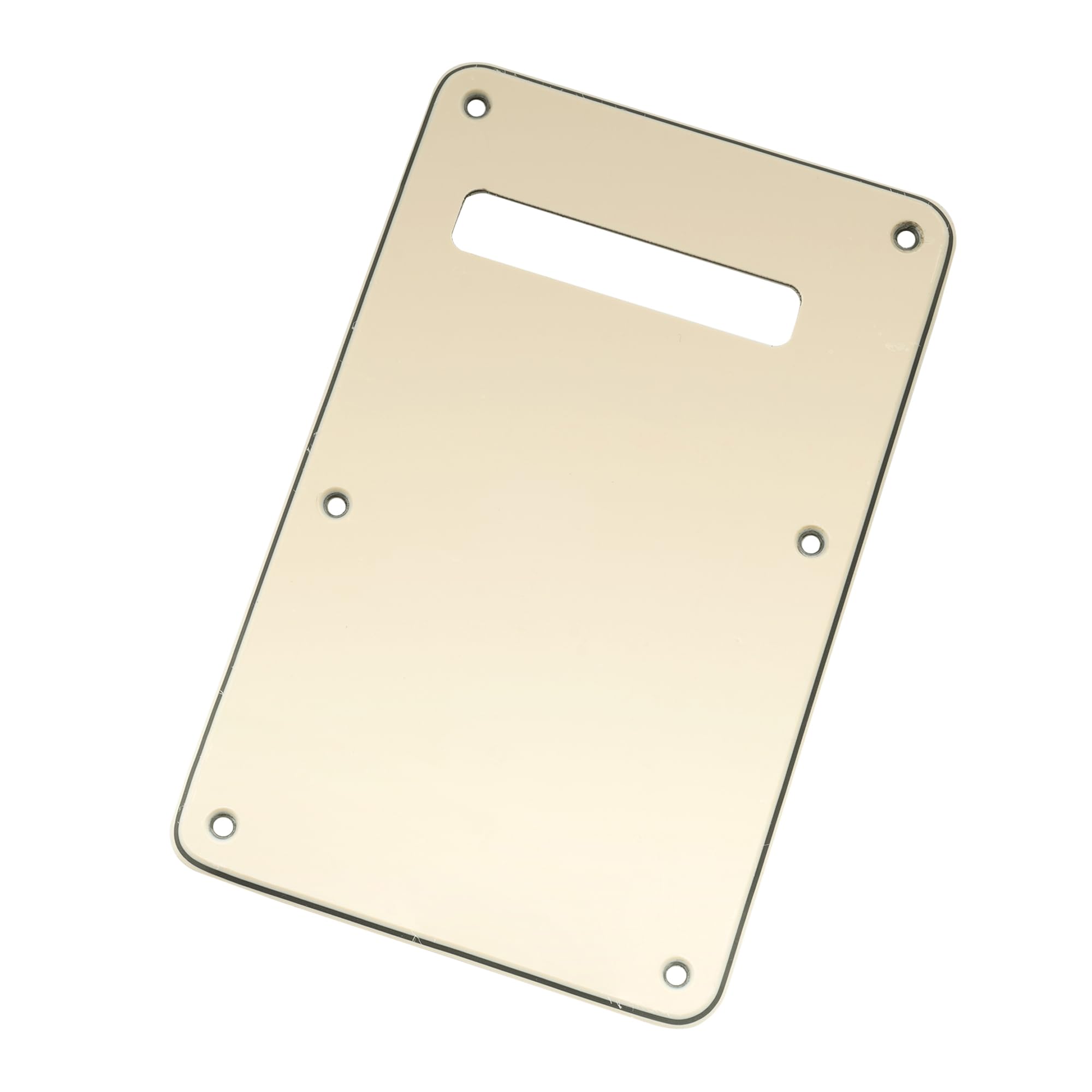 Musiclily Guitar Strat Back Plate for Fender USA/Mexican Standard Stratocaster Modern Style, 3Ply Cream - Image 4