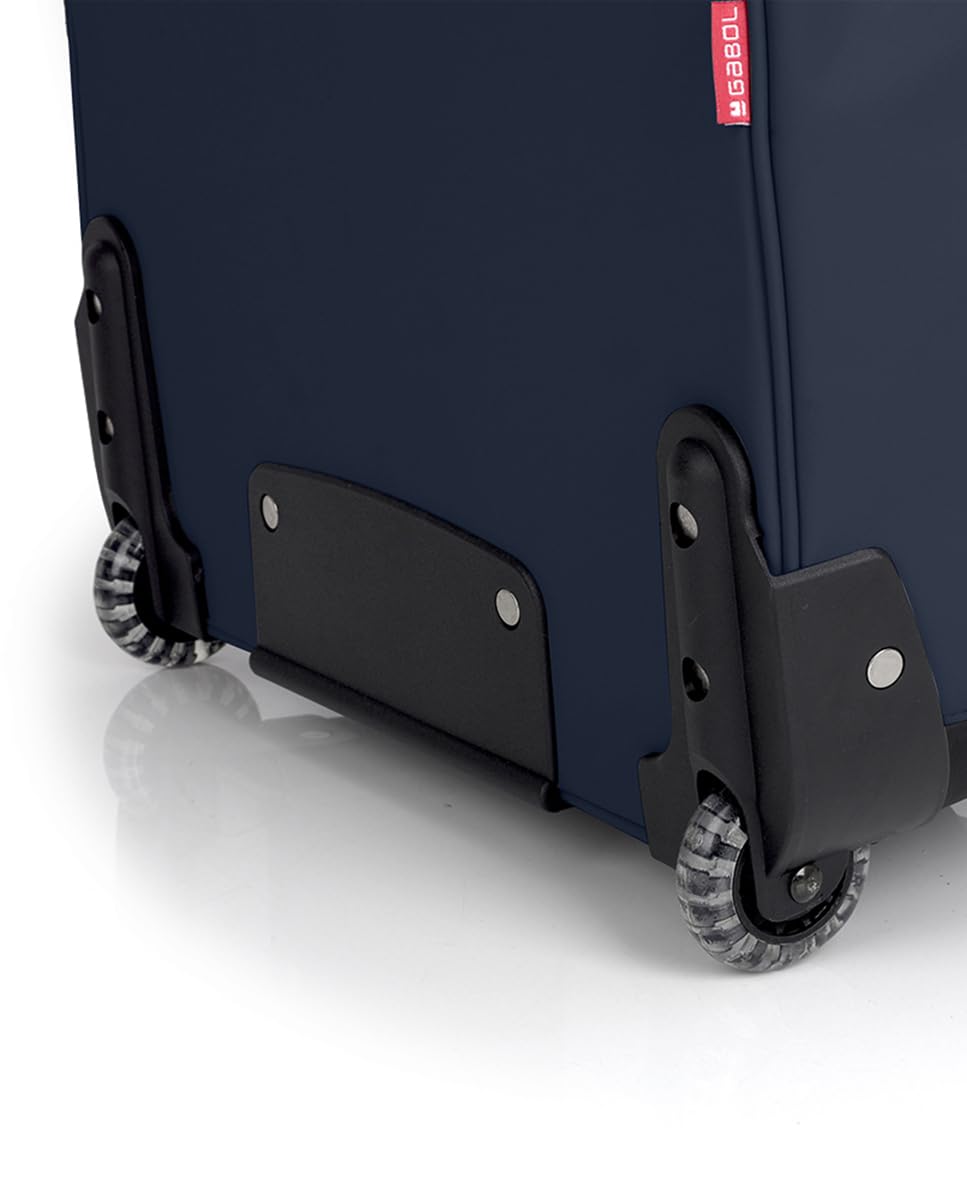 Gabol - Maletín con Ruedas y Funda para Portátil 15,6” Canada 40x36x19 cm - Equipaje de Cabina Ligero 1,85 kg con Capacidad 22L - Diseño Español en Poliéster Resinado - Azul Marino