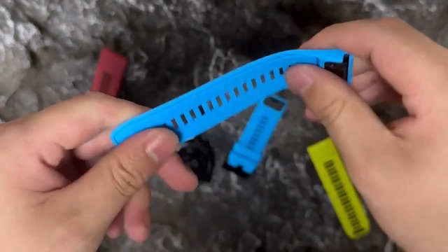 Correa de silicona negra 26mm para Garmin Fenix 8 miniatura 7