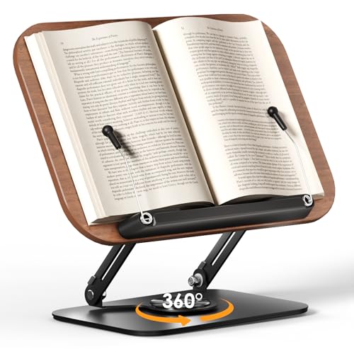 SupeDesk Book Stand for Reading, Adjustable Book Holder...