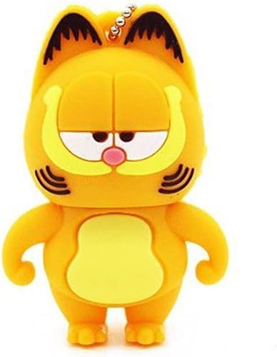 2.0 Garfield Orange Cat 32GB USB Disco duro externo Flash Thumb Drive Dispositivo de almacenamiento lindo novedad Memory Stick U Disk Cartoon