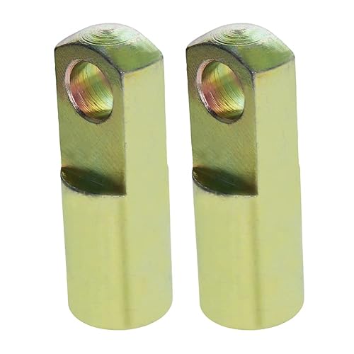 Jutagoss 2pcs cilindro de aire Rod, extremo de horquilla 2.441 in longitud M12x1.25 rosca hembra Y conector