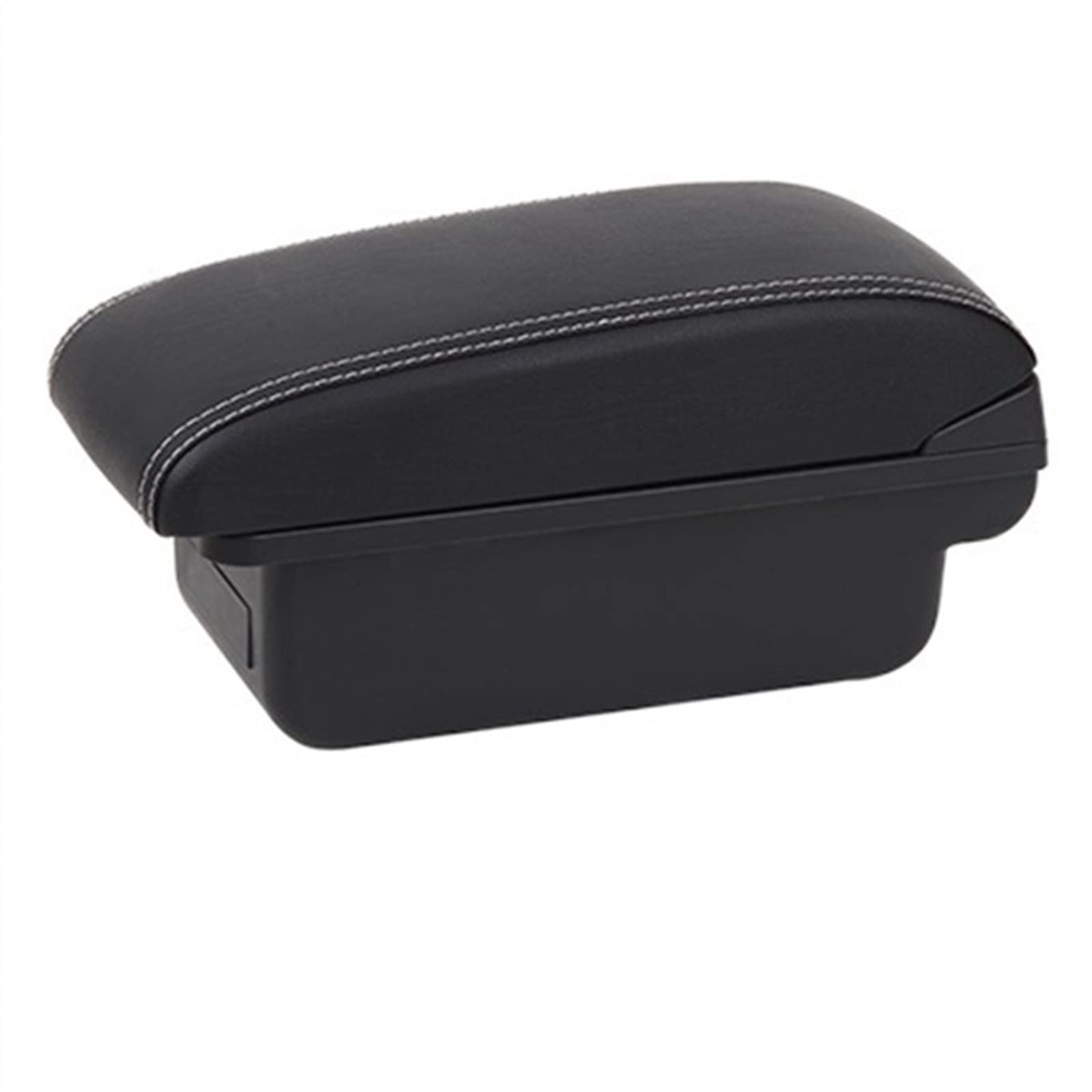 For Hyundai For Solaris 2013 2014 2015 2016 Armrest Box Car Armrest Box Interior Retrofit USB Ashtray(B1-black white NOusb)