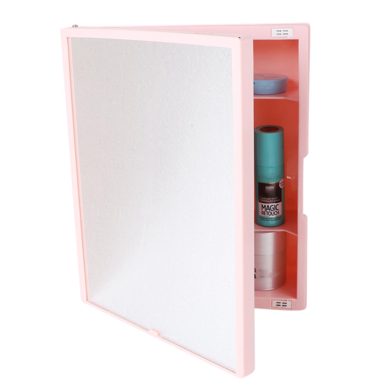 BRANCO New Rich Look Bathroom Cabinet with Mirror| Mirror with Shelf | 4 Shelves Storage Organizer | Wall Mounted Cabinet | Mirror for Bathroom | (BRC-931) Plastic (Pink) (B0CV5TYYKH) Amazon Price History, Amazon Price Tracker