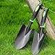 EclipseGuard 2 PCS Blumenkelle, Gartenkelle & Handbreite Schaufel Spitz, Klein Pflanzkelle zum Garten Balkon, Länge 32 cm, Langlebiger Stahlkopf/Kunststoff Griff, Klein gartenschaufel Set
