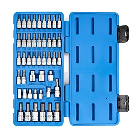 NEIKO 01145A Premium Master Combination Bit Socket Set | 45 Piece | SAE and MM | 1/4" and 3/8” Drive | Torx | Hex | External Torx | Screwdriver | S2 Steel Bits | Cr-V Steel Sockets