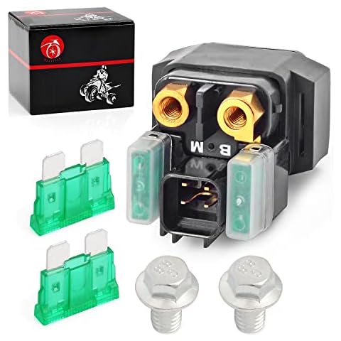 MOTO1988 Solenoid Starter Relay for Yamaha Raptor 700 700R YFM700 2006-2022 Rhino 450 YXR450 2007-2008 Rhino 660 YXR660 2007 Cover