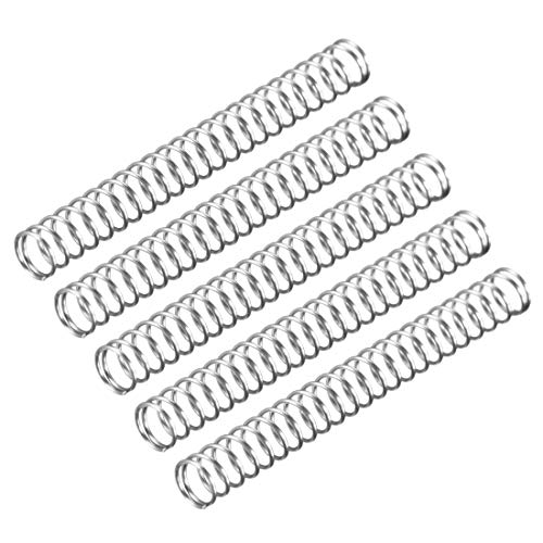 Produktbild von 5 Stück 65Mn Druckfedern 1,0x15x70mm – Federstahl Für Kupplungen, Bremsen, Geräte Und DIY-Projekte