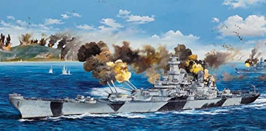 トランペッター 1/200 アメリカ海軍戦艦 BB-61 アイオワ プラモデル Amazon.com: Trumpeter USS Iowa BB61 Battleship Battle of