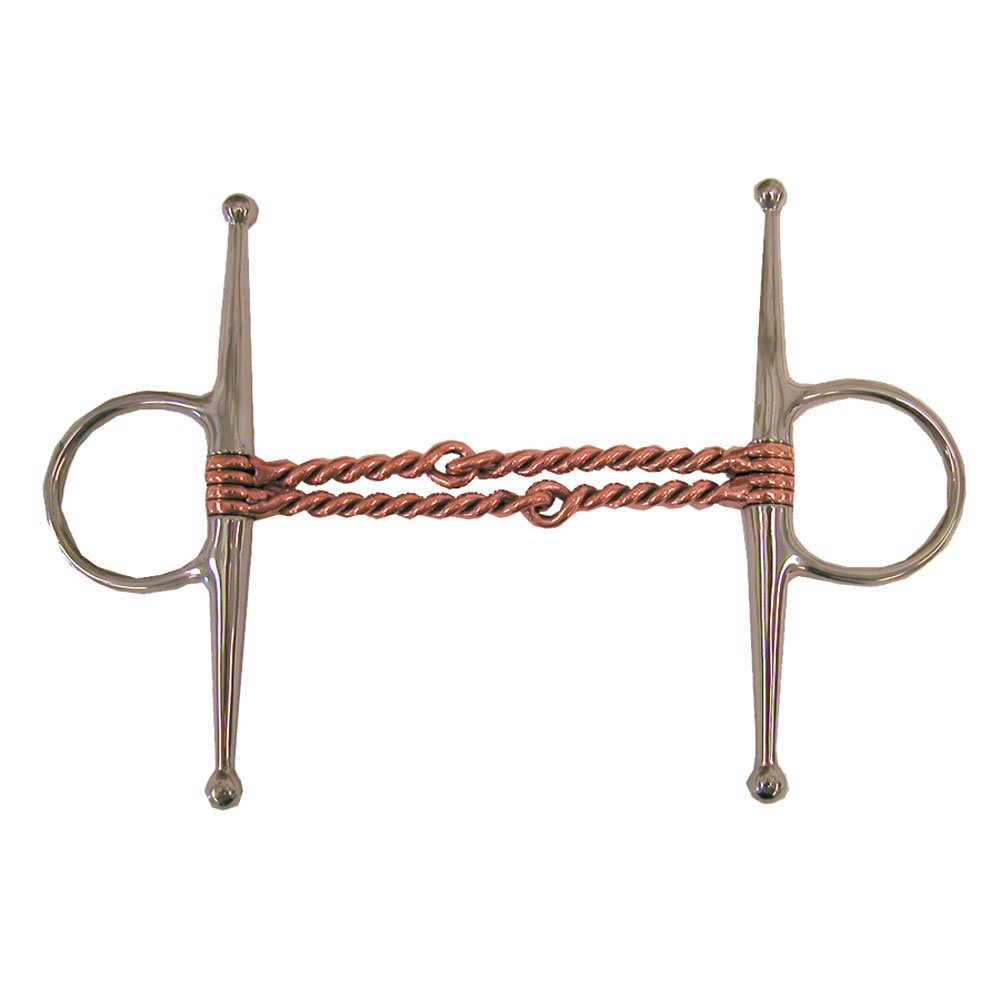 Coronet Full Copper Mouth Double Twisted Wire Cheek Bit, 5-Inch