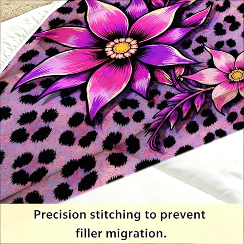 Couette Imprimée 3D Douce et Lavable pour Lit Simple Moderne