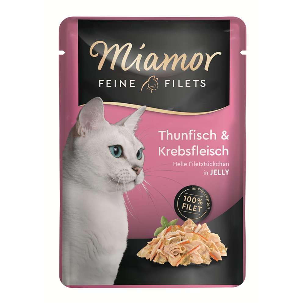 MIAMOR Filetitos Atun-Cangrejo Gel Sobre 24x100g