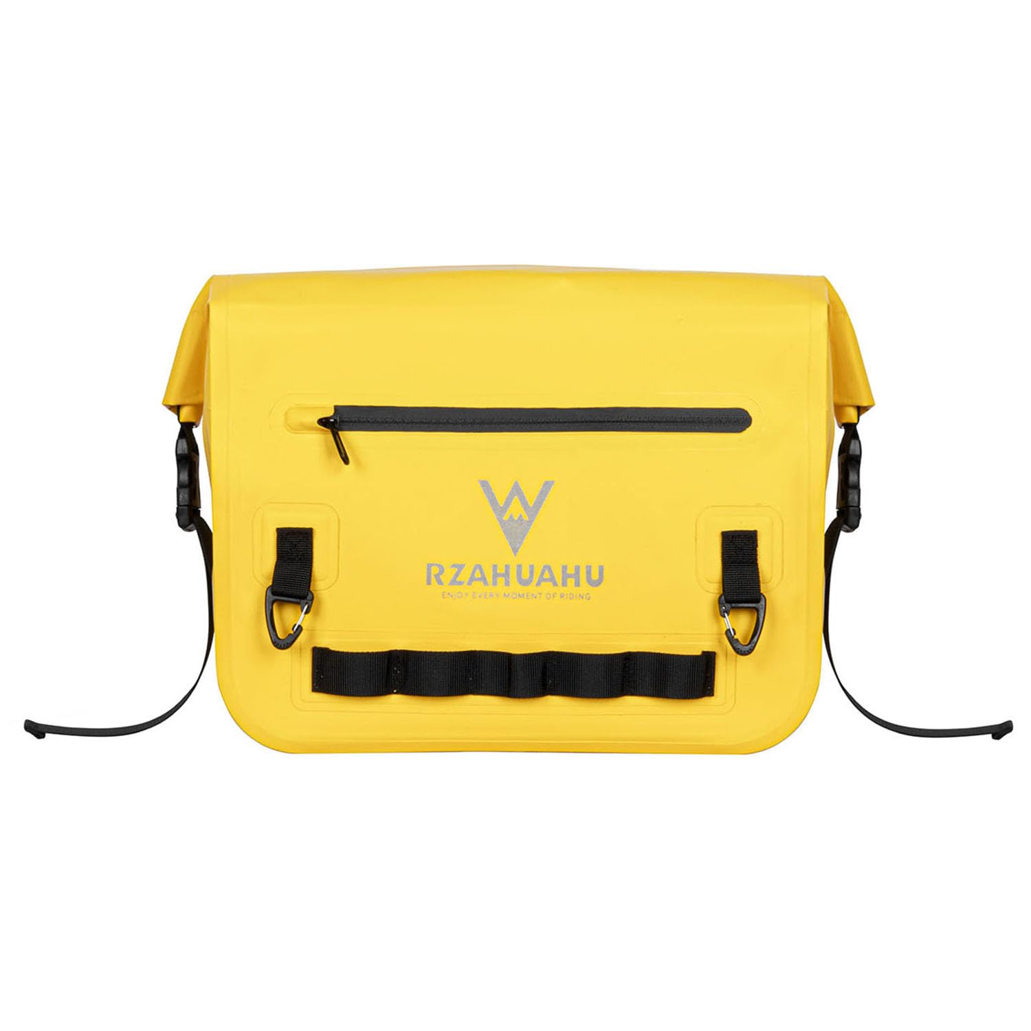 Wodoodporna torba boczna na motocykl 14 l – zwijana torba z PVC | z haczykami i systemem MOLLE, odblaskowa torba siodłowa do sportowego cruisera Adventure