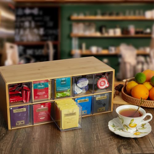 Organisateur de sachets de thé pour placard et boîte à thé verticale - 6