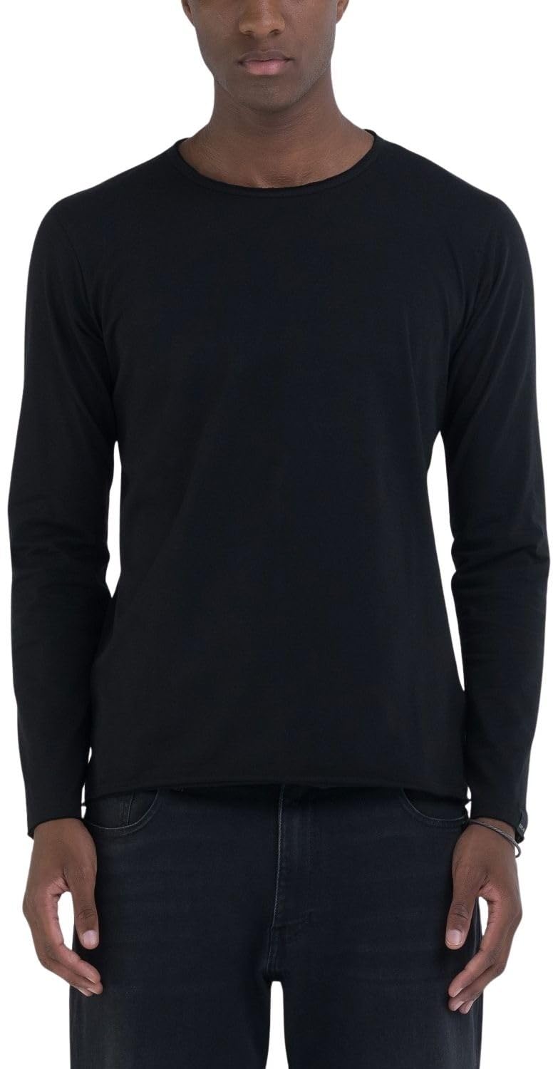 Replay Herren Langarmshirt aus Baumwolle
