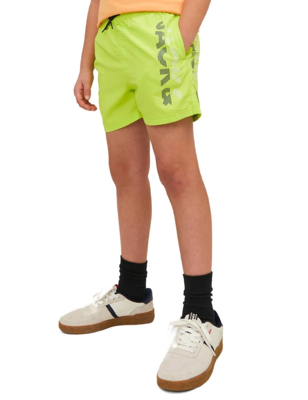 Jack & Jones Jpstfiji Jjswim Spicelogo LY Sn Jnr Bañador para Niños