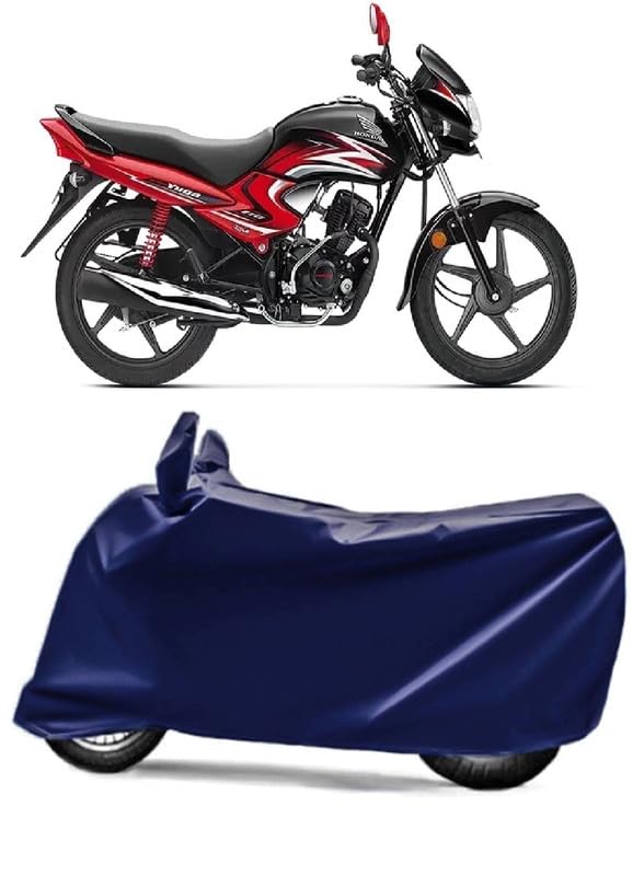 Waterproof Bike Body Cover Compatible with Honda Dream Yuga Dust Proof Cover Protects from Rain and Sunlight Uv Proof | Navy-image-16