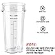 470ml Cup Becher Ersatzteile für Ninja 700W Slim Mixer Smoothie Maker QB3001UKS/ QB3001EUS/ QB3000/ BL770/ BL780/ BL660 - Ninja Ersatzteil - 2 Stück